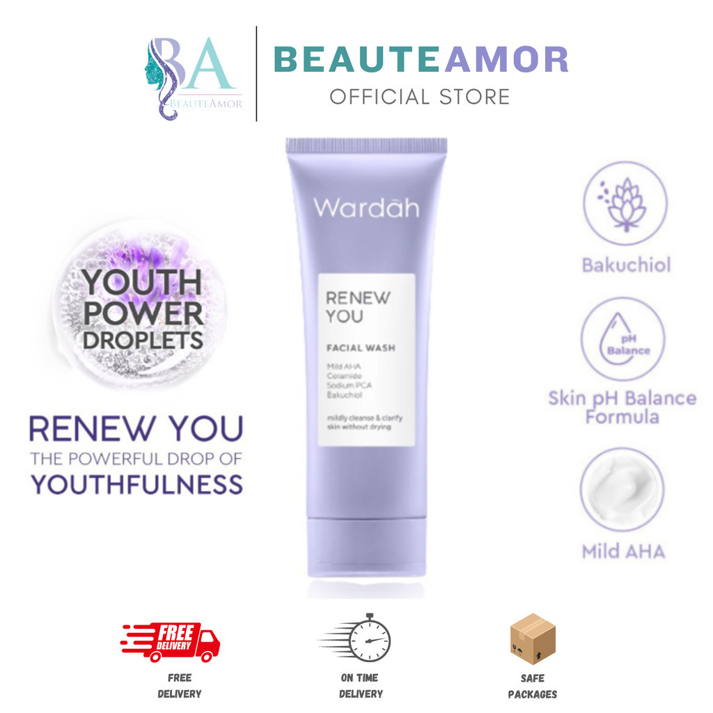 BEAUTEAMOR - Wardah Renew You Facial Wash 100ml