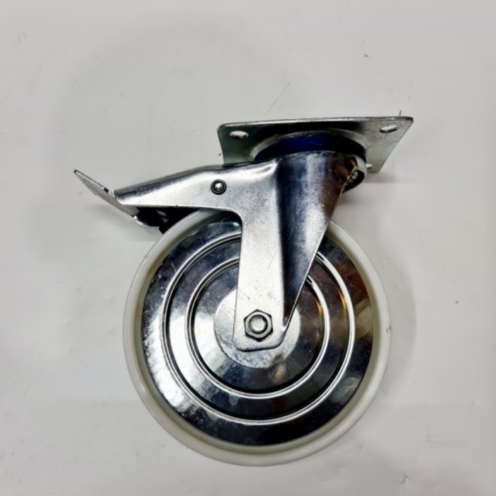 Roda Nilon China 8" Putar + Rem