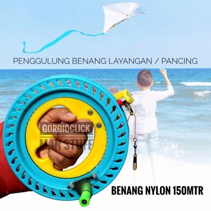 Penggulung Benang Layangan / Pancing Tali Nylon 150 meter