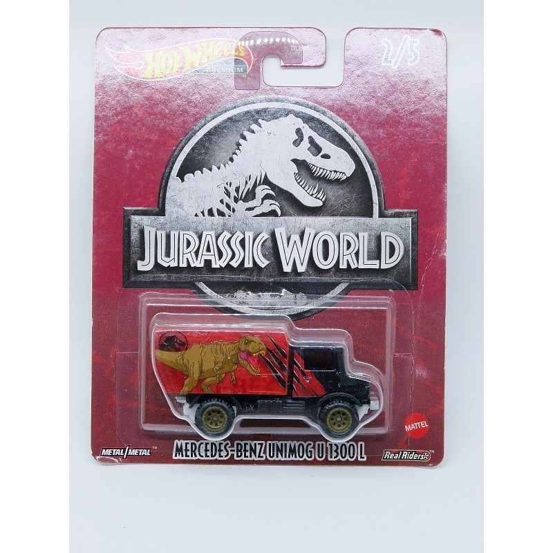 RZ27 Hot Wheels Mercedes Benz Unimog U 1300L - Jurassic World hitam