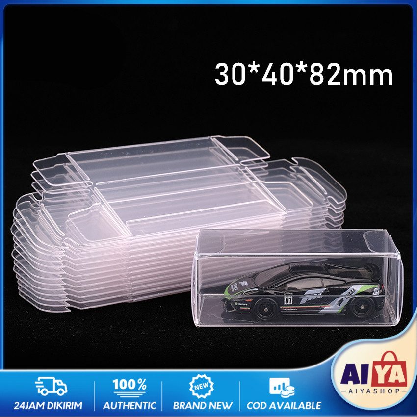 

20Pcs Kotak Mika Transparan Pvc Gift Box Mika Mini Souvenir / Diecast Motor Mobil / Kue 82*40*30Mm