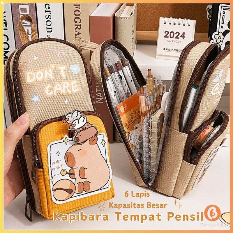 

【Penjual Lokal】 6 Lapis Tempat Pensil Kartun Motif Capybara kuromi Melody Panda Pensil Case Tempat Pensil Multifungsi Kapasitas Besar Penyimpanan Alat Tulis