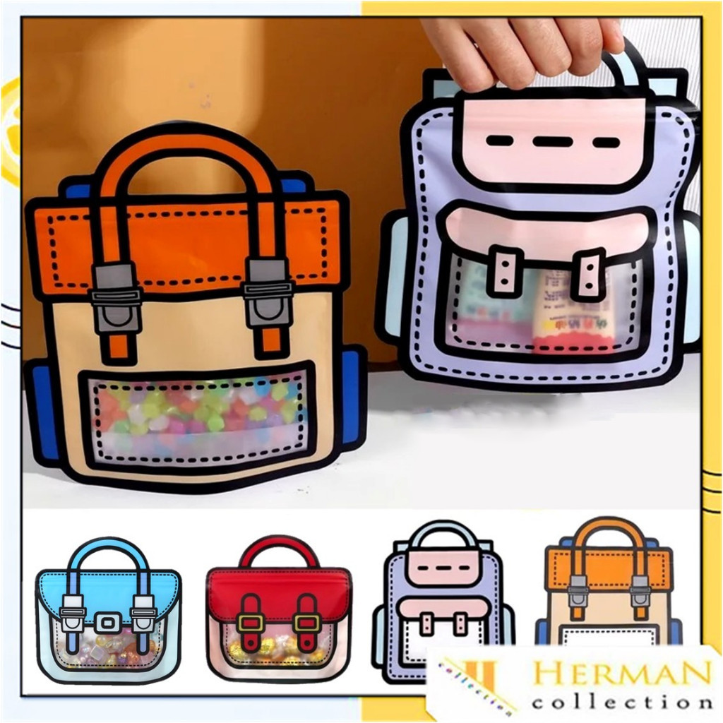 

HC Goodie Bag Plastik Standing Pouch 2D Ulang Tahun Anak Motif Tas Ransel Plastik Bingkisan Makanan Tas Hampers Snack Ulang Tahun Anak Bungkusan Plastik Cookies Lucu Pesta Perayaan