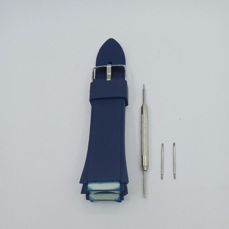 Rubber Tali Jam Guess  W0247G3 W0040G3 W0040G7 Biru Size 22mm Strap For Guess Blue