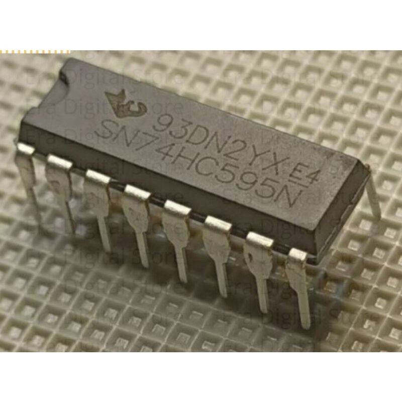 IC SN74HC595N Texas Original Untuk Display Pom Mini Layar Seven Segmen Pom Mini Pertamini