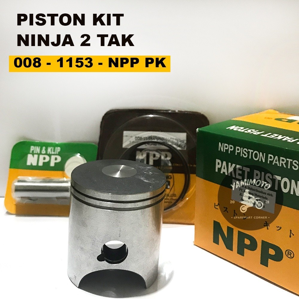 DW23B Piston Kit NPP Kawasaki NINJA 2T / NINJA 150 R / R / RR Pin 15 STD 25 50 75 100 125 150 175 20