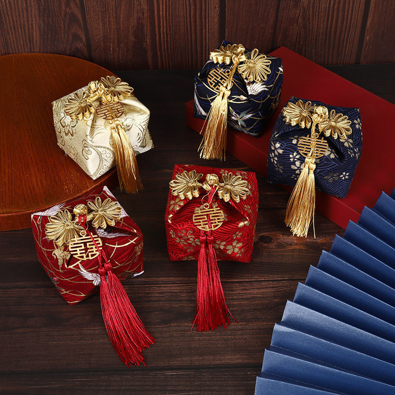 

(NEW) tas kantong bingkisan kotak souvenir pernikahan tas souvenir wedding pernikahan Teapai sangjit