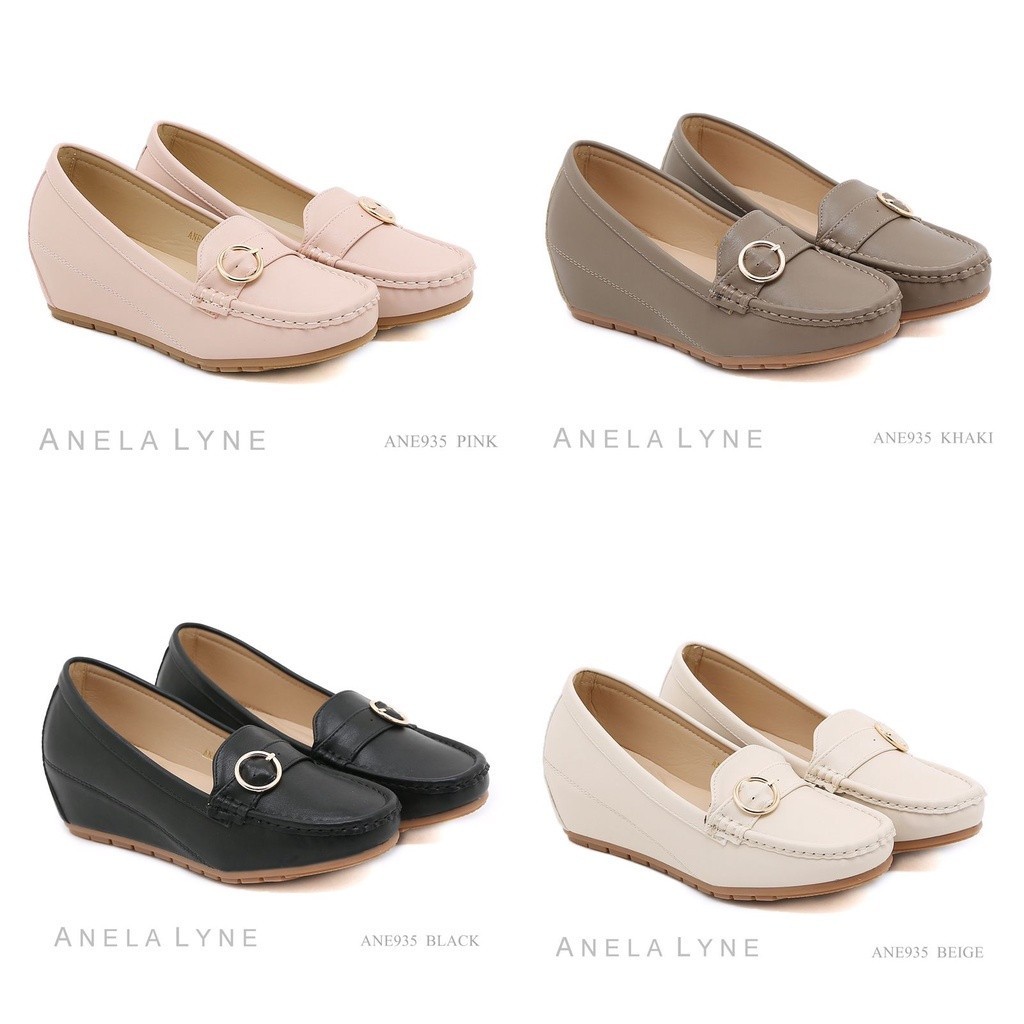 ANE935 SEPATU WEDGES ANELA LYNE REBECCA SEPATU CEWEK POPULER