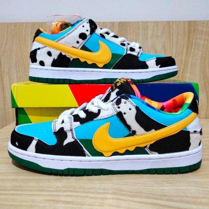 Sb Dunk Low Chunky Dunky BnJ Sneakers Sepatu Shoes Cow Multicolor Rainbow