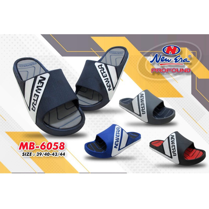SANDAL SLOP KARET PRIA NEW ERA MB 6058 100% ORIGINAL BY NEW ERA