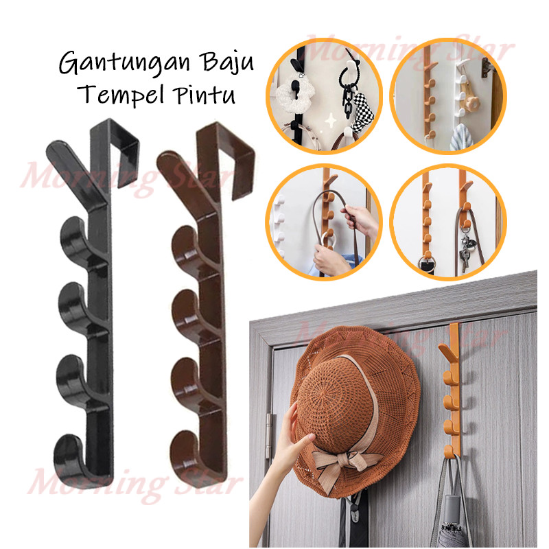 Gantungan Baju Tempel Pintu Minimalis/Hook Belakang Pintu Tanpa Paku Kuat/Gantungan Baju Hook Belaka