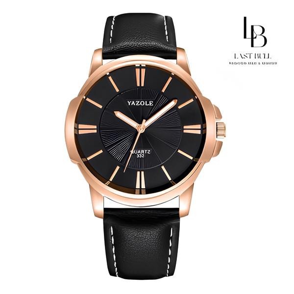 LastBull Jam Tangan Pria Analog Tali Kulit YAZOLE R05