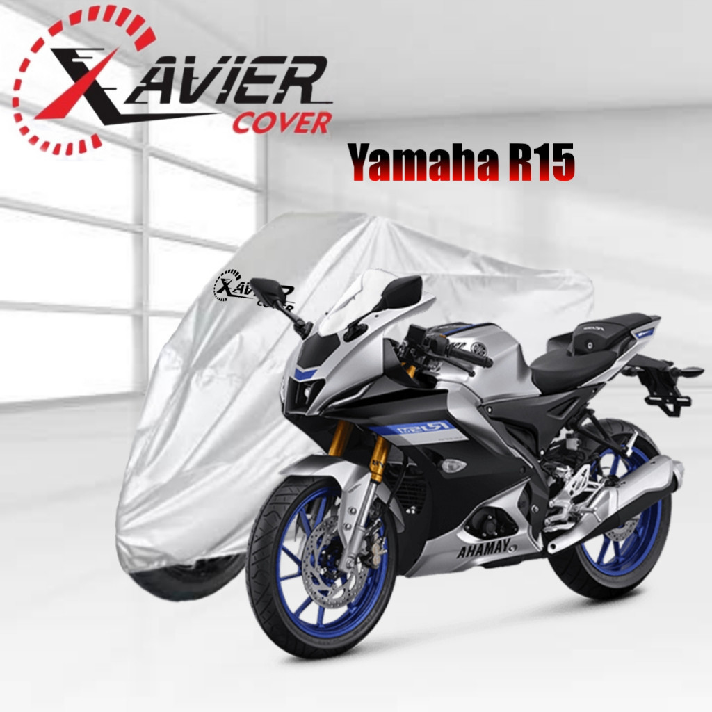 OV Cover / Sarung Motor Yamaha R15 Cover Motor SILVER Waterproof