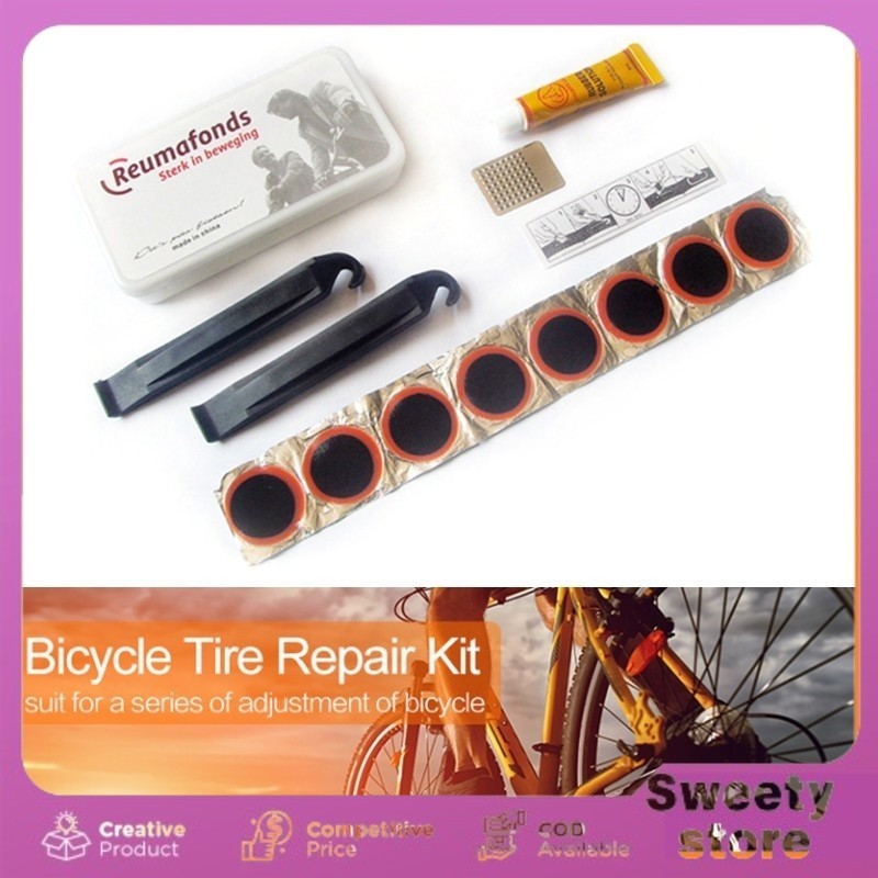 Reumofands Peralatan Portable Tambal Ban Sepeda/Alat Tambal Ban Praktis