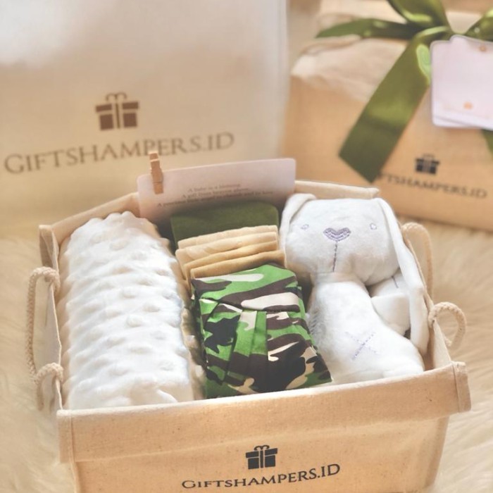 

(NEW) -Hampers Bayi Laki Laki Perempuan Kado Lahiran Baby Boy Girl Gift Set - Army Set