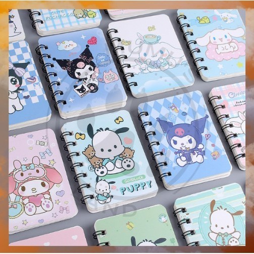 

Note Book / Buku Catatan A7 80 Lembar Sanrio Cinnamoroll Kuromi Edition