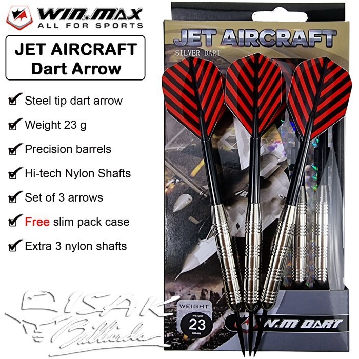 Dart Arrow WinMax Jet Aircraft 23g Set - Panah Jarum Darts Dartboard