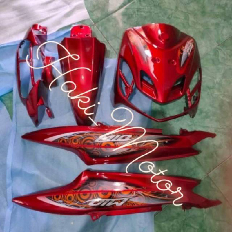COVER BODY YAMAHA MIO SMILE (2008-2013) FULLSET BODY HALUS + STRIPPING / ALL COLOUR ( body mio smile