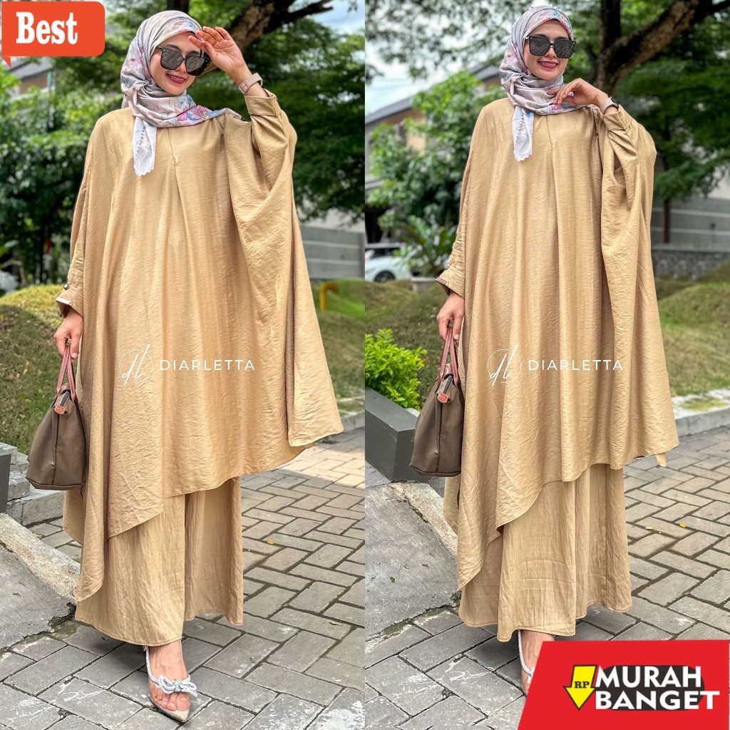 Abaya Turki Kekinian Haliza Set Rok Abaya Malayu Jumbo Set Melayu Viral Polo Linen BY DIARLETTA