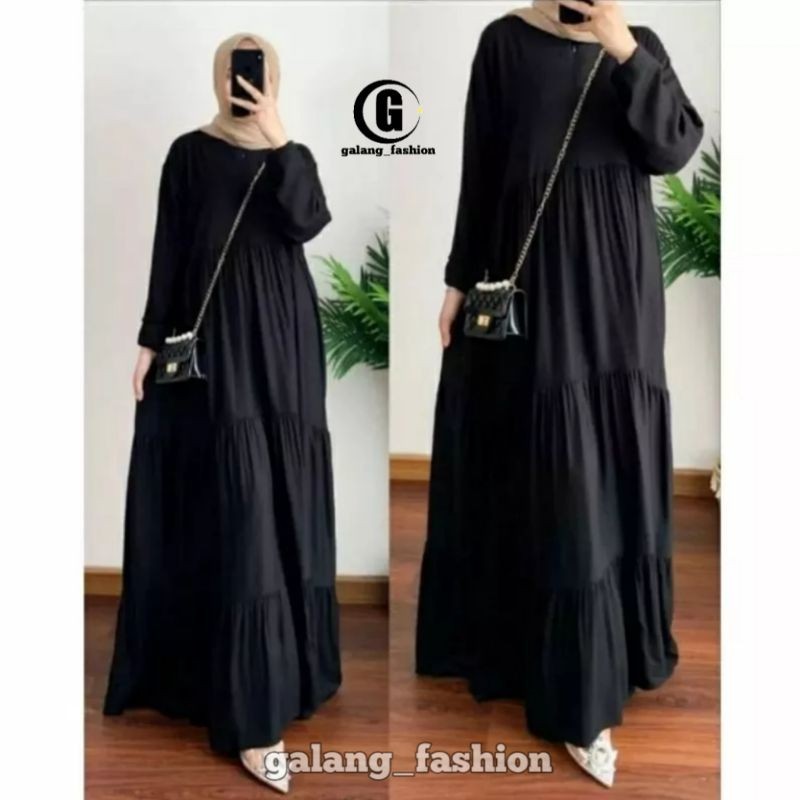 HANUM DRESS PREMIUM/DRESS POLOS/DRESS BUSUI/GAMIS RAYON POLOS / GAMIS PLAIN SUSUN / DRESS RAYON/GAMI