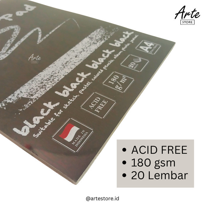 

✨LARIS✨ -Buku Gambar - Black Sketchbook A4