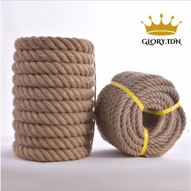 

TALI RAMI BESAR/ TAMBANG GONI 30mm【HARGA PER METER】Tali goni Natural / tarik tambang / tali garukan kuncing / tali rami / hemp rope / Tali Manila / Tali Dadung