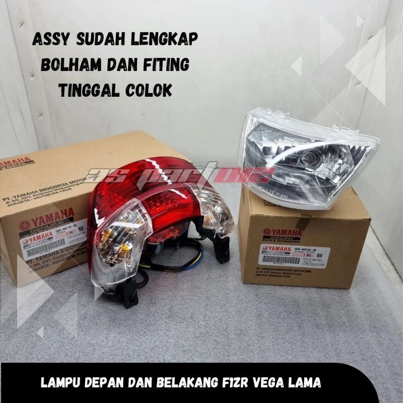 LAMPU DEPAN BELAKANG F1ZR FIZR FORCE1 VEGA LAMA ORIGINAL YAMAHA AS. .