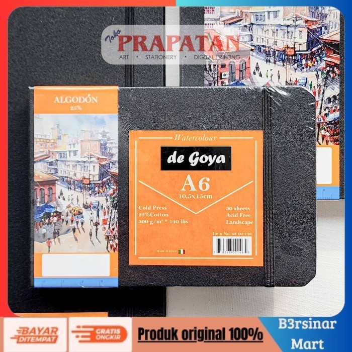 

[KUALITAS TERBAIK] De Goya Stitch Watercolor Book CP 300gsm| Buku Cat Air - A6