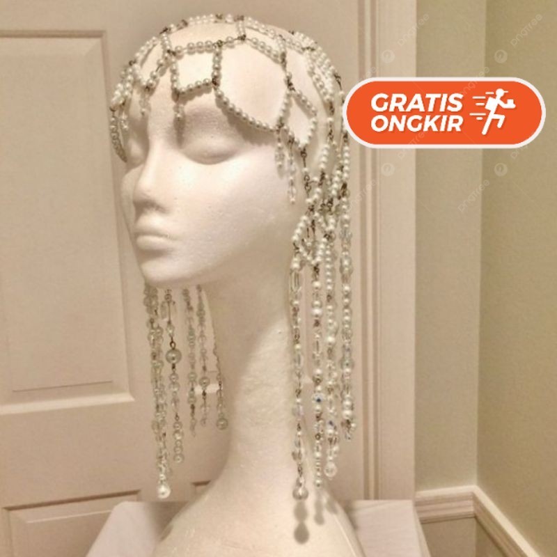 Terlaris ~Aksesoris arabian look , cleopatra aksesoris, headpiece rambut dan jilbab Bros Premium Bro