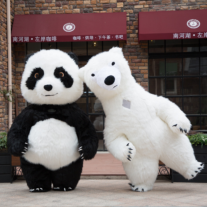 Inflatable giant panda cartoon doll clothing, internet celebrity activity doll clothing, performance