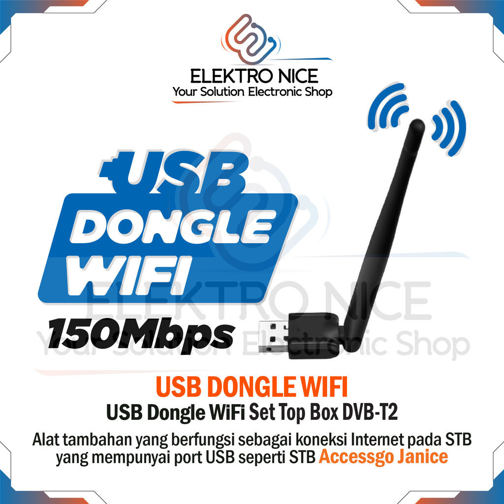 Dongle WIFI untuk TV BOX STB 150Mbps BERGARANSI ORIGINAL