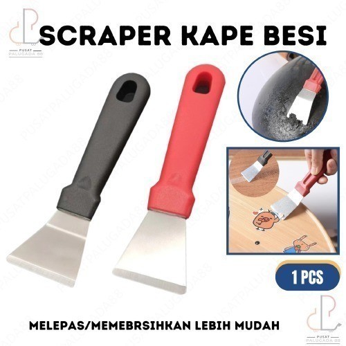 

Scraper Kaper Besi Gagang Karet 1" Inch Inci Skrap Cat Besi Spatula Plat Putty Scrapper Pembersih 1Pcs Satuan