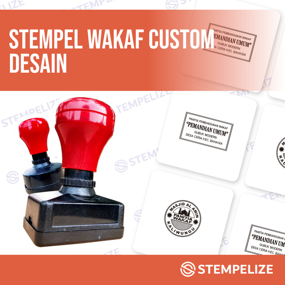 

Stempel Wakaf Custom Desain