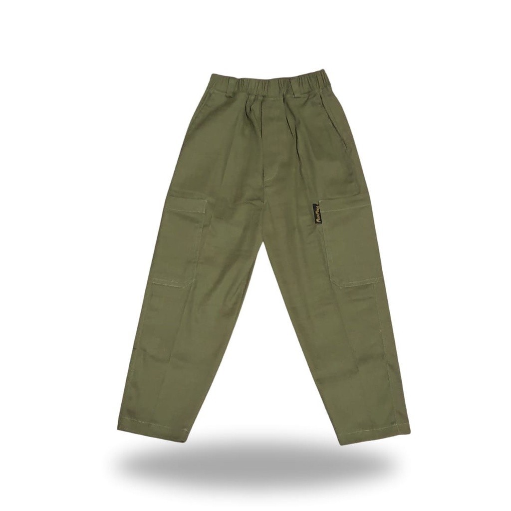 Masimada Kids Basic Cargo Pants Army Celana Cargo Chinos Anak