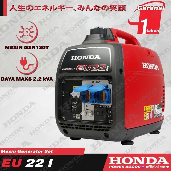 Honda Genset Silent EU22I Generator Inverter Mini EU 22 I 1700 Watt