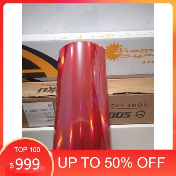 sticker / setiker skotlet merah letzer / hologram  glosy