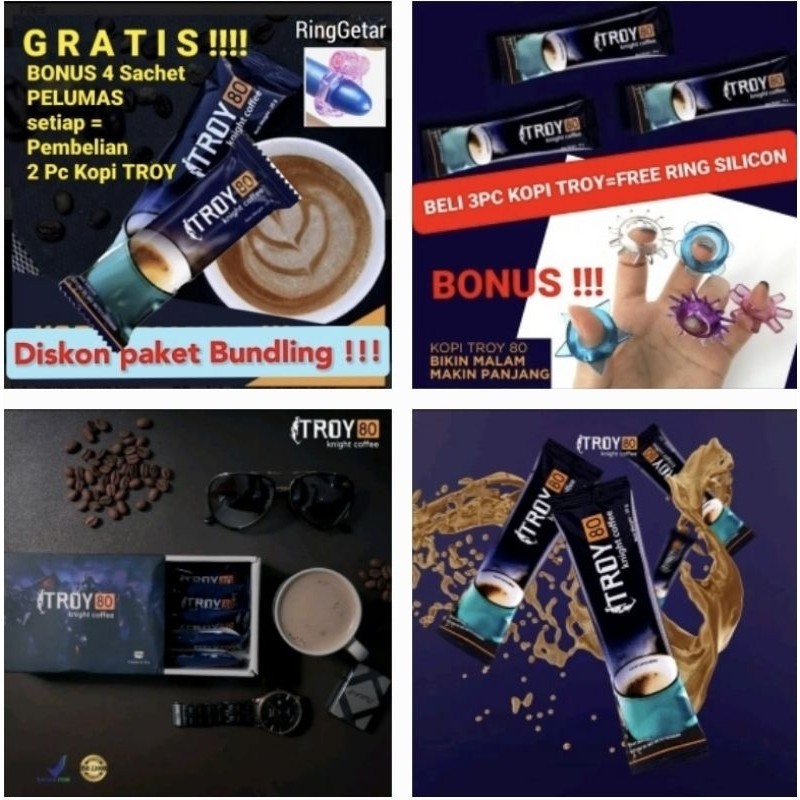 

kopi TROY KNIGHT 80 stami na promo bundle banyak bonusnya bisa dipilih di variant ya