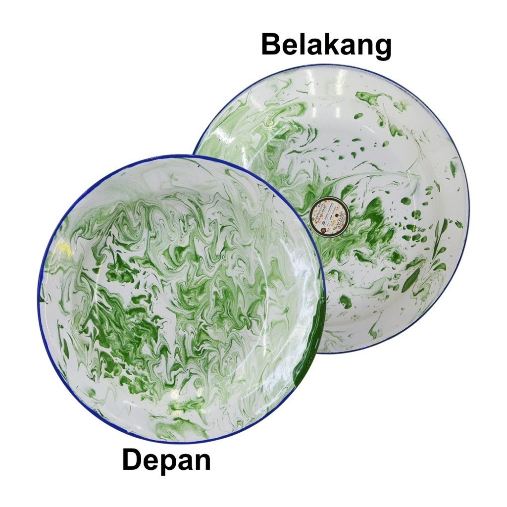 Piring Seng Blirik Jadul Unik Enamel Lorek Blurik Murah Kuno