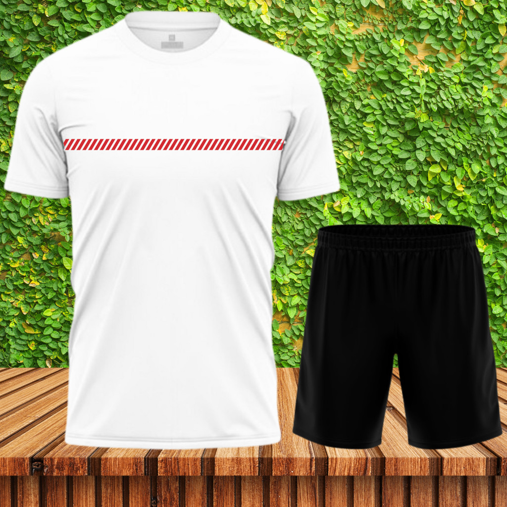 ENX SPORT ( COD )SET Olahraga Bahan Dry Fit Milano Warna Maron,Hitam,Putih,Turqis,Merah SETOBL-PL006