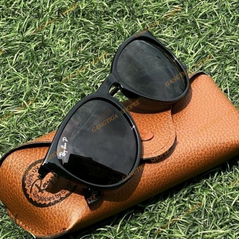Kacamata Hitam Rayban Erika 4171 Black Glossy Lensa Polarized