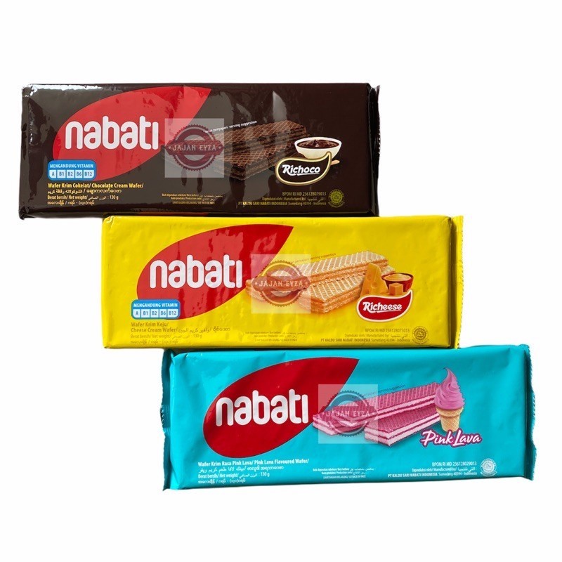 

[SR] [ISI 3] Nabati Wafer 16gr - Wafer krim keju / krim coklat nikmat enak