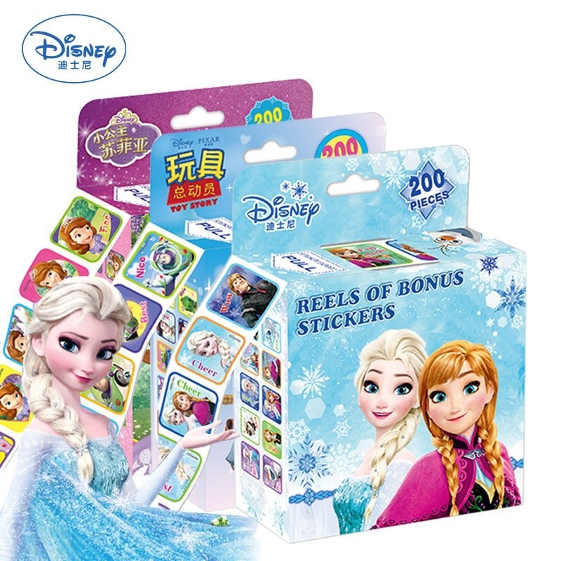 

Stiker Roll Tarik Tempelan mainan anak-anak disney frozen elsa sofia princess toystory mcqueen cars stickers Bonus anak-anak stiker tempel hadiah anak tempel