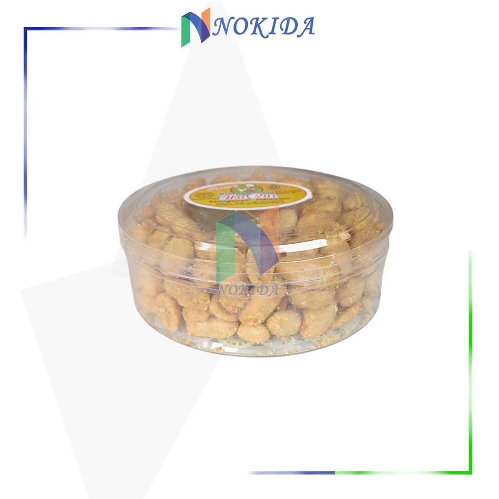 

Nokida Kacang Bawang Ibu Rus [Jagung/250gr] / Kacang Goreng Jeruk Cemilan Kering Gurih Asin Manis Toples Bulat 250 Gram