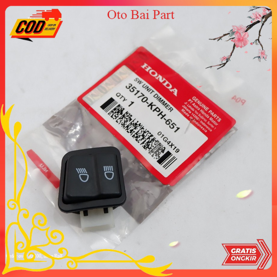 Tombol Lampu DIM Honda Karisma & Kirana KPH Part motor