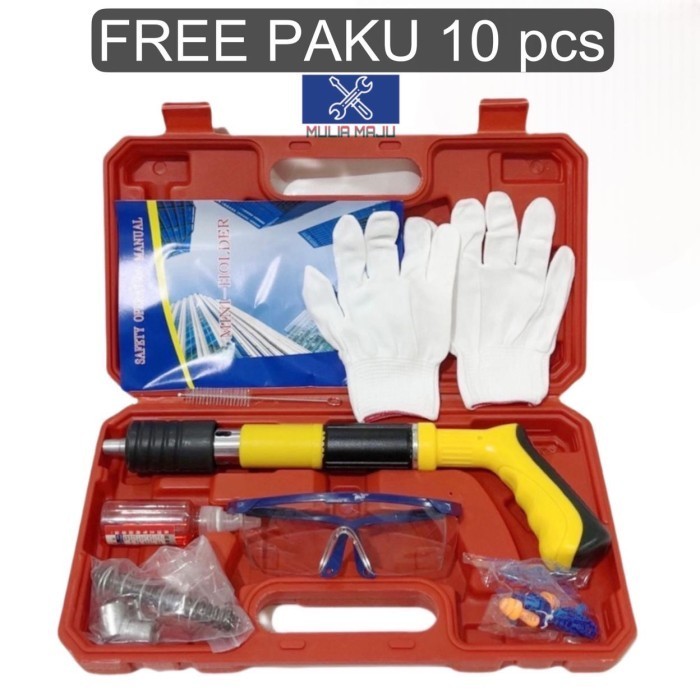 Alat Ramset Set Gun kecil SET BOX KECIL /alat tembak paku beton ramset