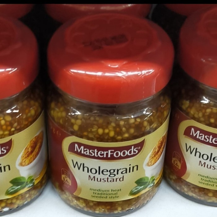 

masterfoods wholegrain mustard 175gr salad dressing