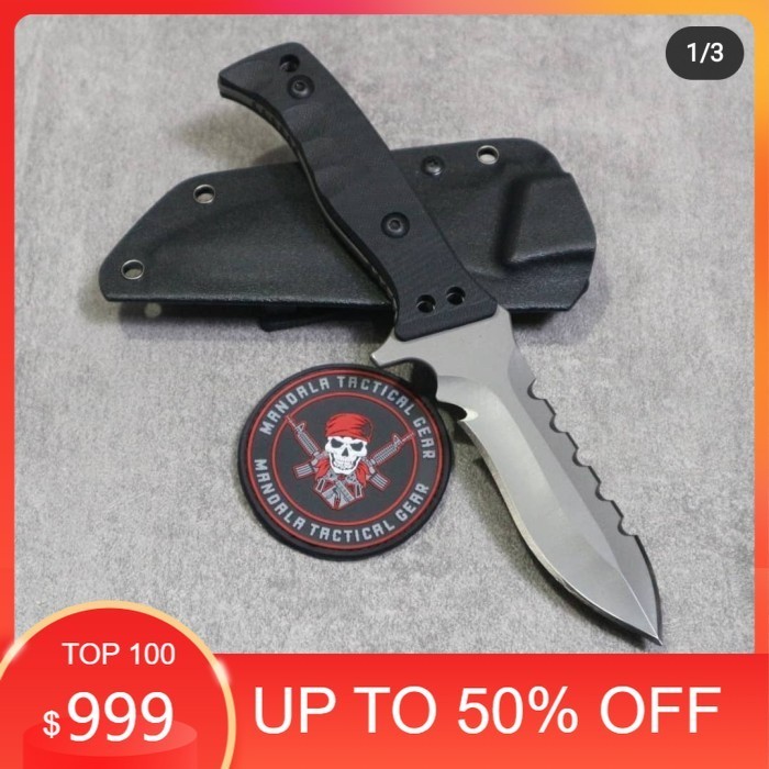 [ZONA MILITERY] pisau Tactical kydex wr02