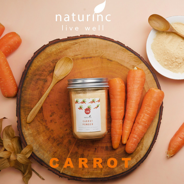 

[[ K23 - BEST SELLER ]] NATURINC NATURAL CARROT POWDER BUBUK WORTEL GREEN JUICE JUS SAYURAN - carrot 1kg