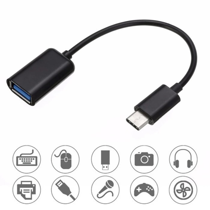 Type C OTG Adapter Cable To USB 3.0 Type C Male To USB 3.0 A Female OTG Data