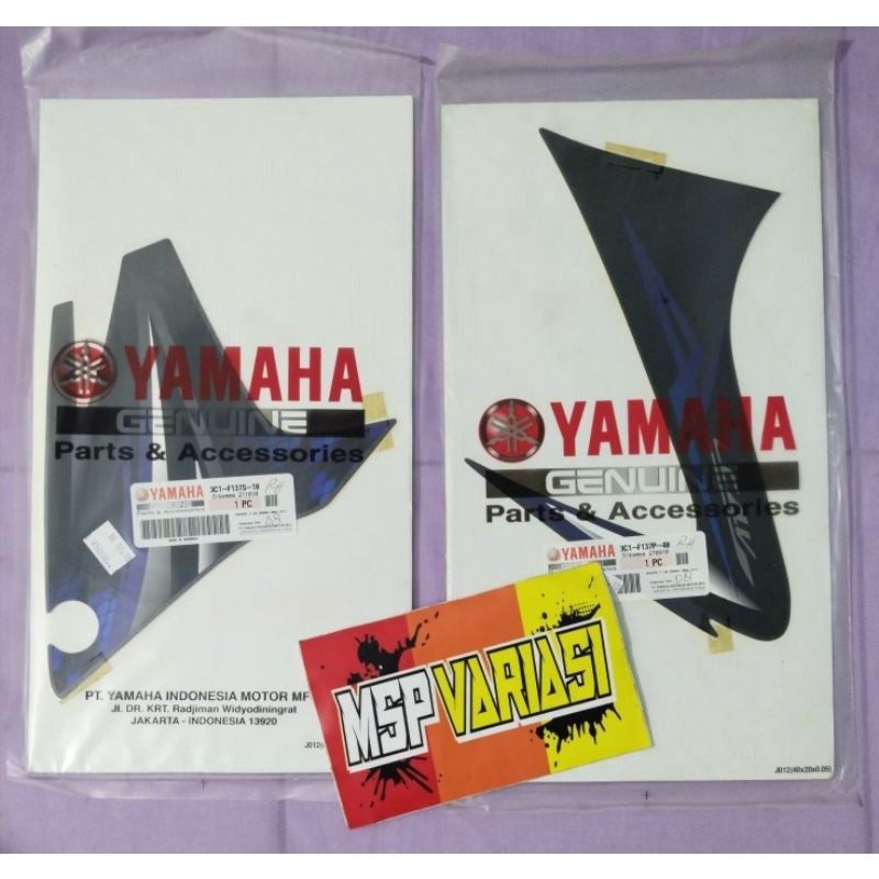 Striping Motor Yamaha Vixion Old 2008 Abu abu Hitam Original Ori asli Yamaha Genuine Part